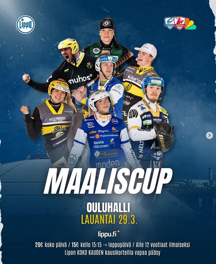 Maaliscup lauantaina 29.3.